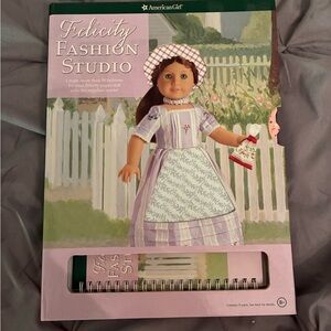American Girl Felicity Doll in Purple and White Dress